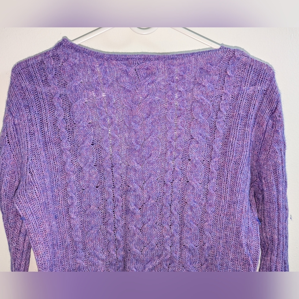 GAP Women's V-Neck Wool Sweater in Lavender M - Picture 5 of 8